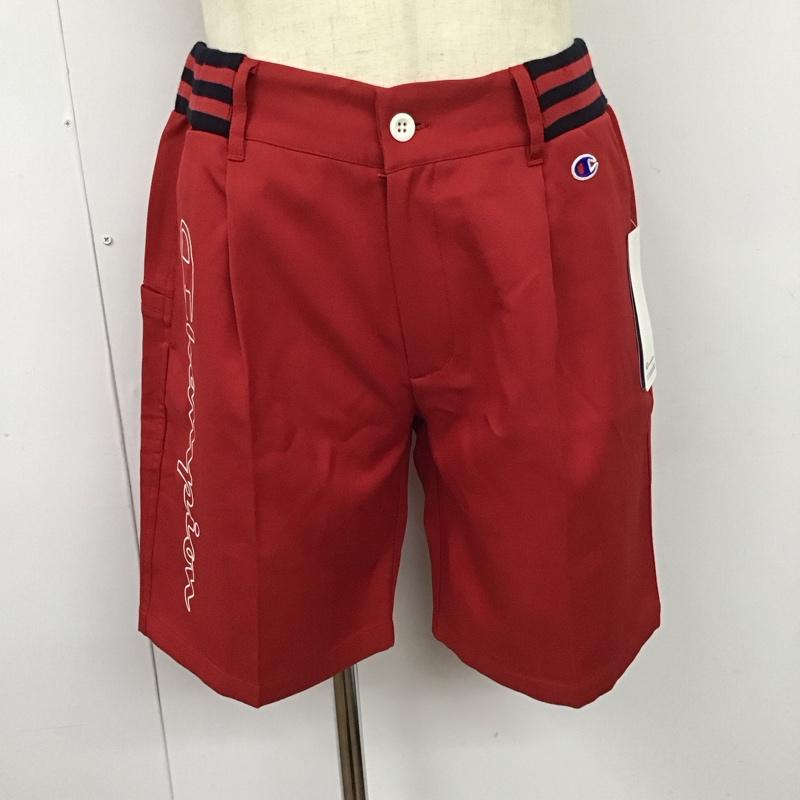 チャンピオン Champion パンツ ショートパンツ C3-PG505 GOLF ハーフパンツ タグ付き XL ロゴ、文字 赤 / レッド /  メンズ USED 古着 中古 10115079
