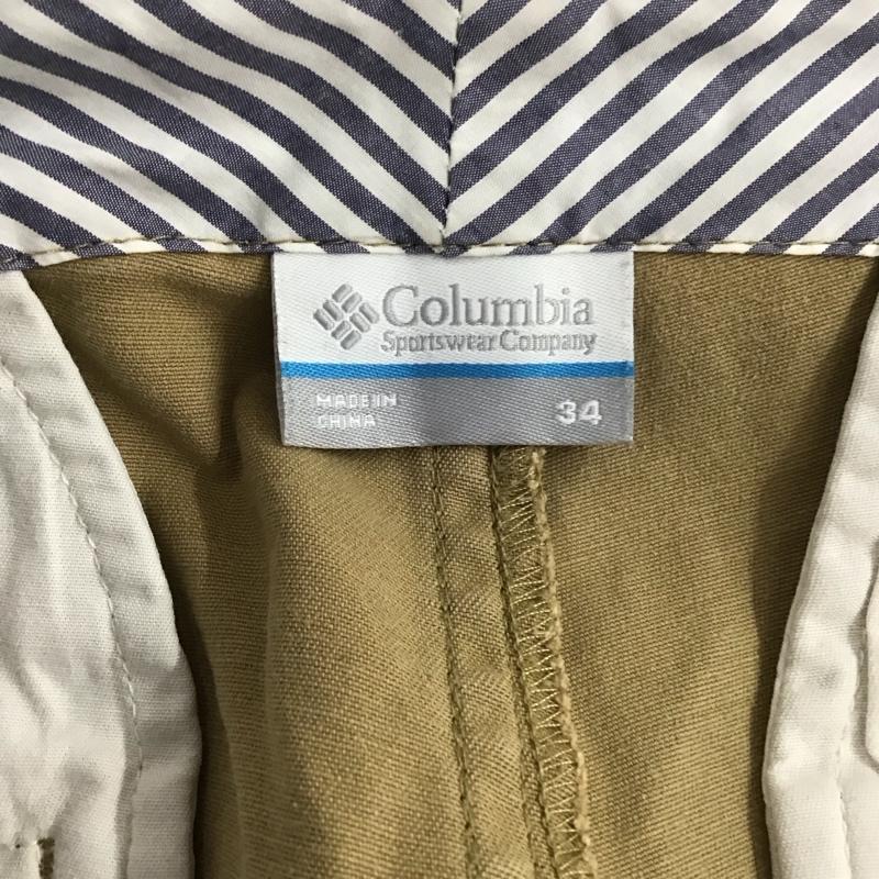 コロンビア Columbia パンツ チノパン チノパン ワイドパンツ カジュアルパンツ 34インチ 無地 ベージュ / ベージュ /  メンズ USED 古着 中古 10136582