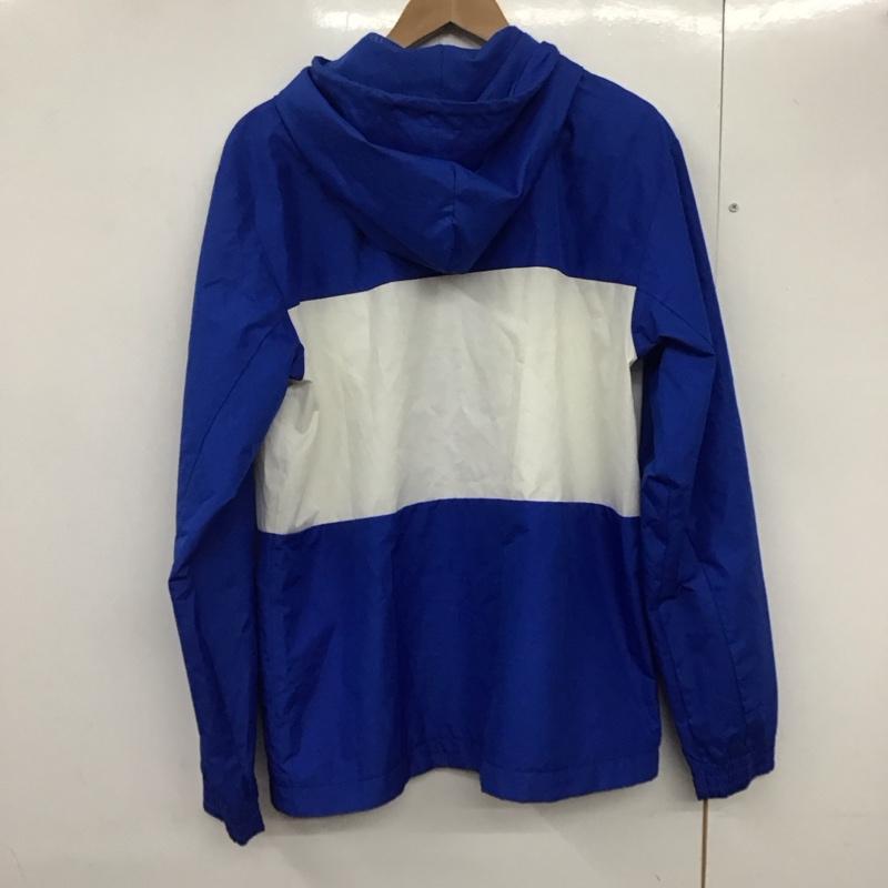 アディダス adidas ジャケット、上着 ジャンパー、ブルゾン bk5938 ナイロンジャケット CLFNWINDBREAKER ジップアップジャケット L ロゴ、文字 白 / ホワイト / X 青 / ブルー /  メンズ USED 古着 中古 10140490