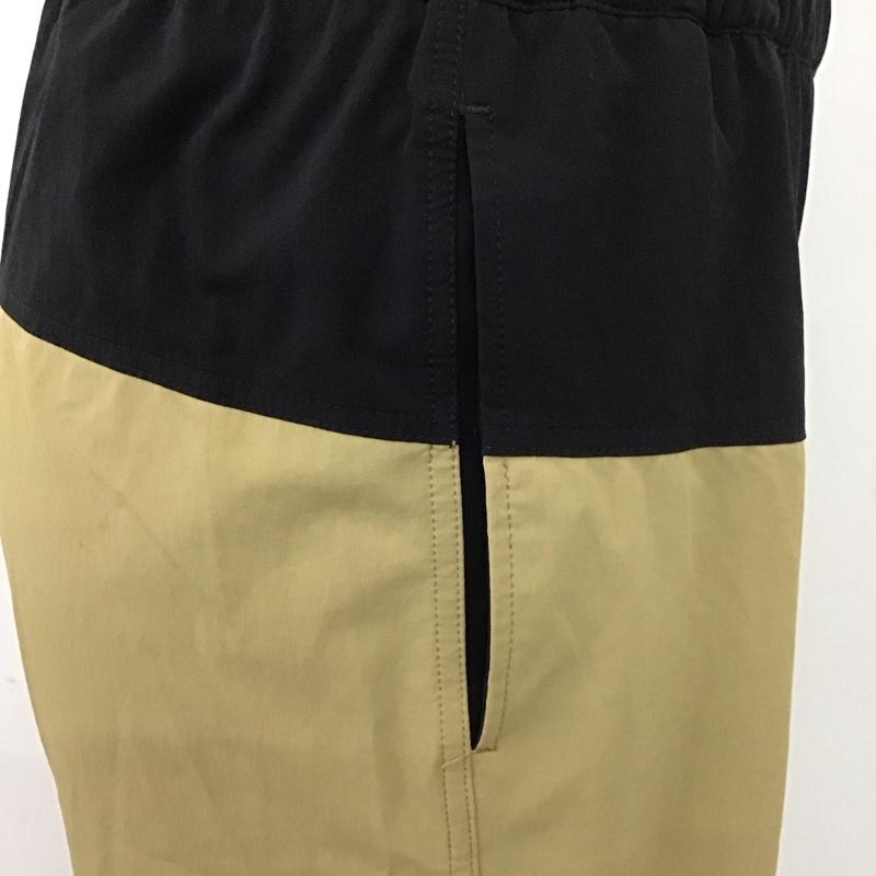 ザノースフェイス THE NORTH FACE パンツ ショートパンツ nb42287 ランニングショートハーフパンツ フレキシブルショーツハーフパンツ S ロゴ、文字 黒 / ブラック / X ベージュ / ベージュ /  メンズ USED 古着 中古 10112180