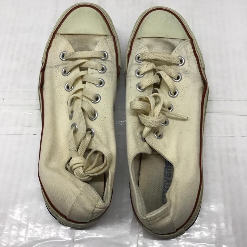 コンバース CONVERSE スニーカー スニーカー M9165 ALL STAR OX 25cm 25.0cm ロゴ、文字 アイボリー / アイボリー /  レディース USED 古着 中古 10118783