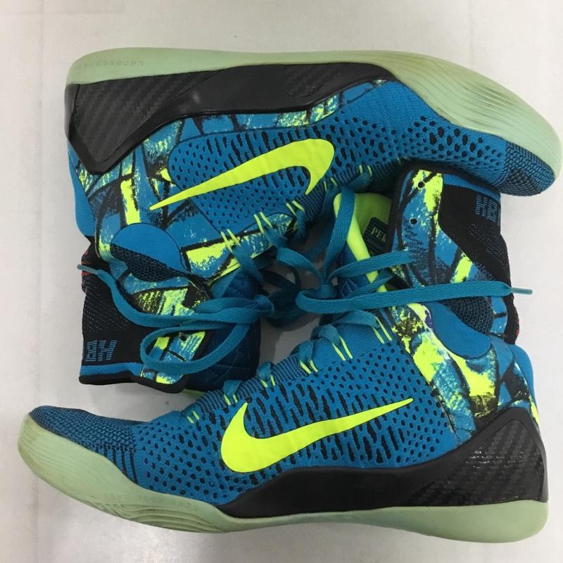 ナイキ NIKE スニーカー スニーカー 630847-400 KOBE 9 ELITE ハイカット 28cm 28.0cm ロゴ、文字 青 / ブルー / X 黒 / ブラック / X 黄 / イエロー /  メンズ USED 古着 中古 10142178