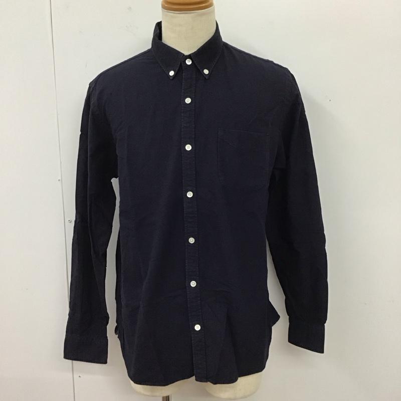 ビームス BEAMS シャツ、ブラウス 長袖 11-11-1919-803 ボタンダウン XL 無地 紺 / ネイビー /  メンズ USED 古着 中古 10118114