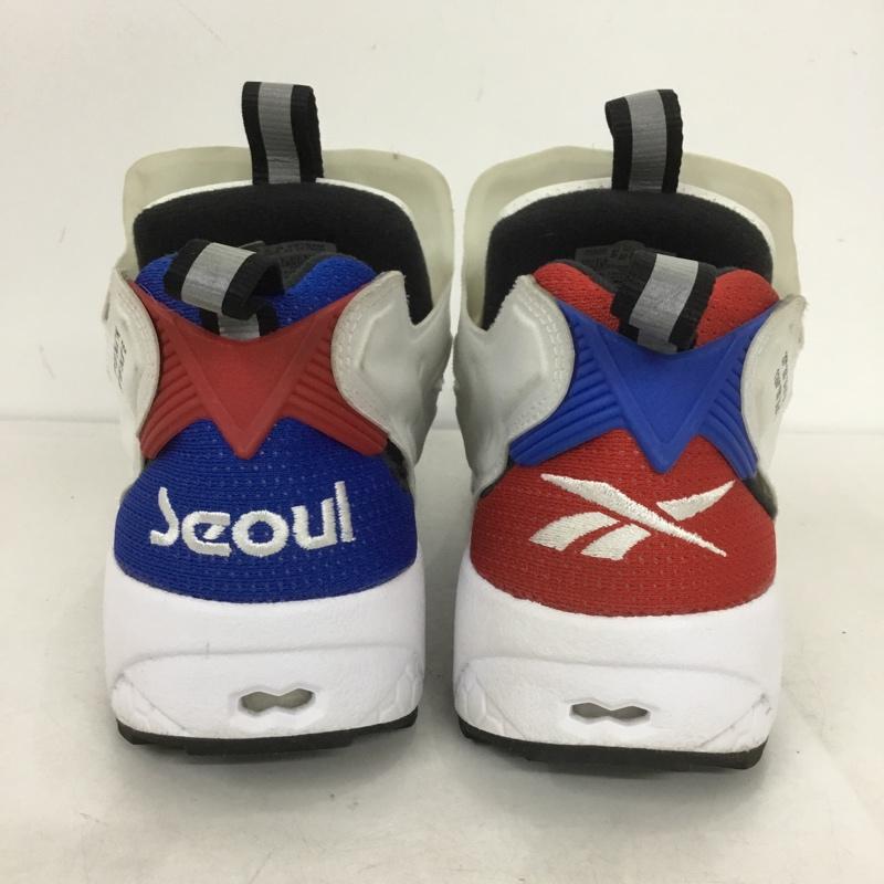 リーボック Reebok スニーカー スニーカー FW4756 INSTAPUMP FURY CITY PACK SEOUL US4.5 US：4.5 ロゴ、文字 白 / ホワイト / X 青 / ブルー / X 赤 / レッド /  レディース USED 古着 中古 10141035