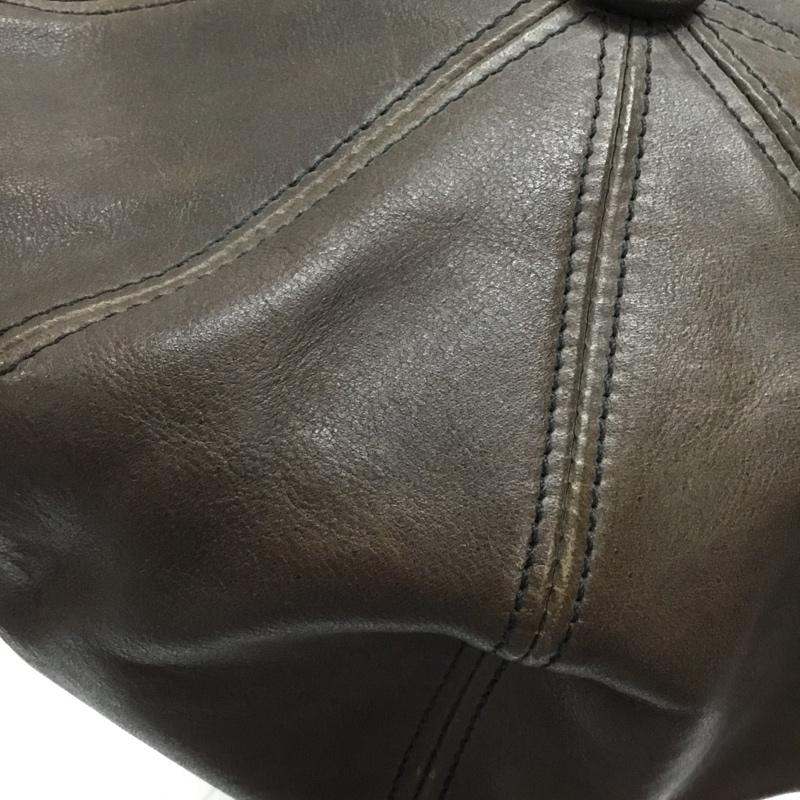 フラットヘッド The Flat Head 帽子 キャップ レザー キャスケット 馬革 無地 ダークブラウン / ダークブラウン /  メンズ USED 古着 中古 10111822