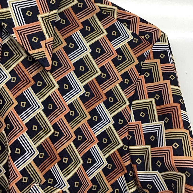 古着 USED シャツ、ブラウス 長袖 長袖シャツ 総柄シャツ カラーシャツ 古着 80s S プリント マルチカラー / マルチカラー /  メンズ USED 古着 中古 10148789