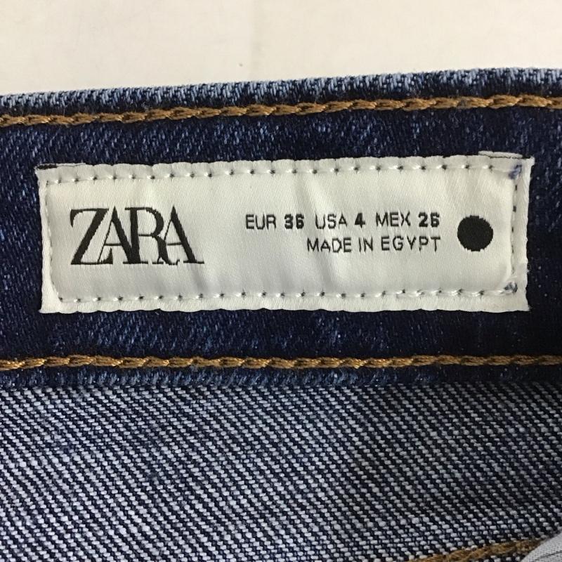 ザラ ZARA パンツ デニム、ジーンズ デニムパンツ スリムパンツ カジュアルパンツ ストレッチパンツ 36 無地 インディゴ / インディゴ /  レディース USED 古着 中古 10133051