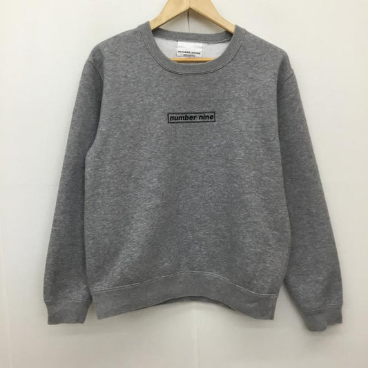 ナンバーナイン NUMBER (N)INE トレーナー 長袖 STUDIOUS 1 ロゴ、文字 灰 / グレー /  メンズ USED 古着 中古 10136538