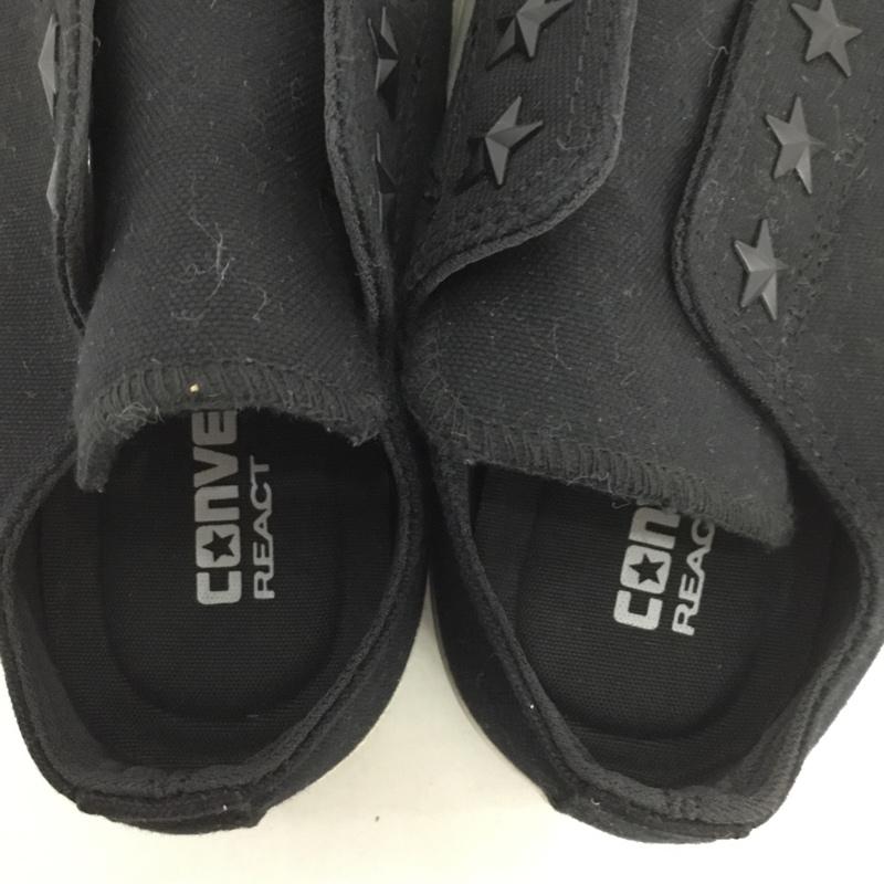 コンバース CONVERSE スニーカー スニーカー 1SC541 ALL STAR 100 STARSLIP OX 23cm スタッズ 23.0cm ロゴ、文字 黒 / ブラック /  レディース USED 古着 中古 10130519