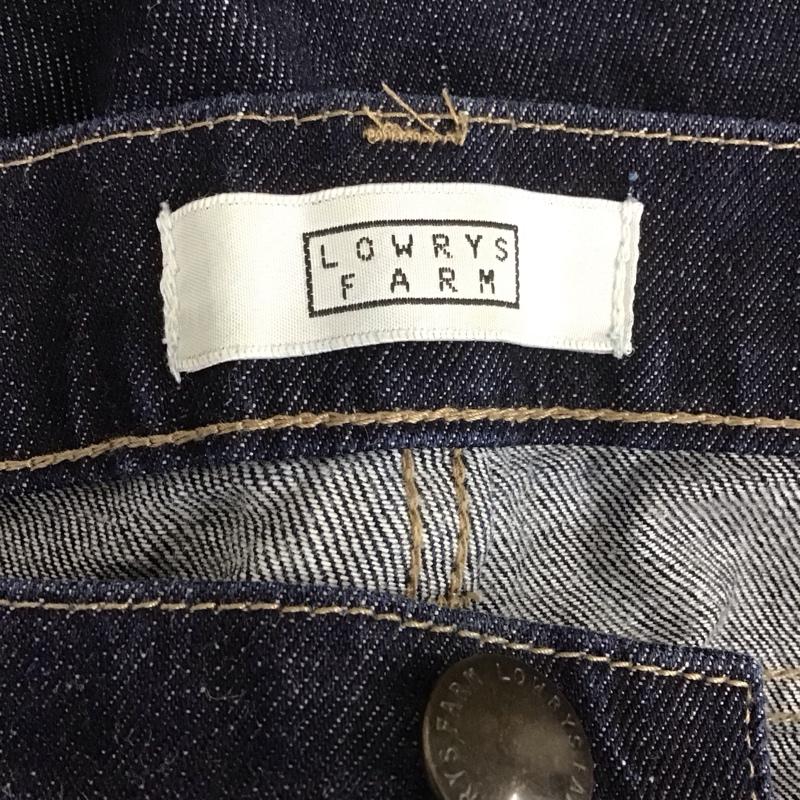 ローリーズファーム LOWRYS FARM パンツ デニム、ジーンズ lf517053ad デニムパンツ ワイドパンツ フレアパンツ M 無地 インディゴ / インディゴ /  レディース USED 古着 中古 10109241
