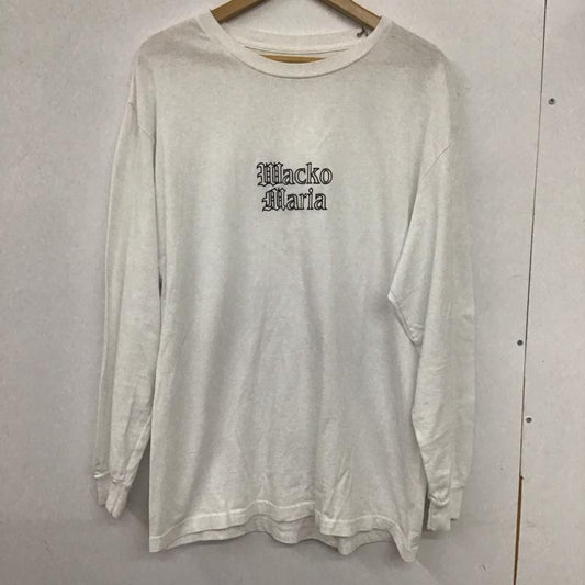 ワコマリア WACKO MARIA Tシャツ 長袖 24SS-WMT-LT01 LONG SLEEVE T-SHIRT L ロゴ、文字 X 刺繍 白 / ホワイト /  メンズ USED 古着 中古 10134811