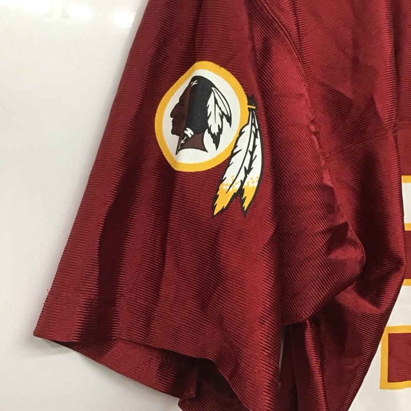 ナショナルフットボールリーグ NFL カットソー 半袖 半袖カットソー Vネック プリントカットソー ユニフォーム L ロゴ、文字 えんじ / ワインレッド /  メンズ USED 古着 中古 10142597