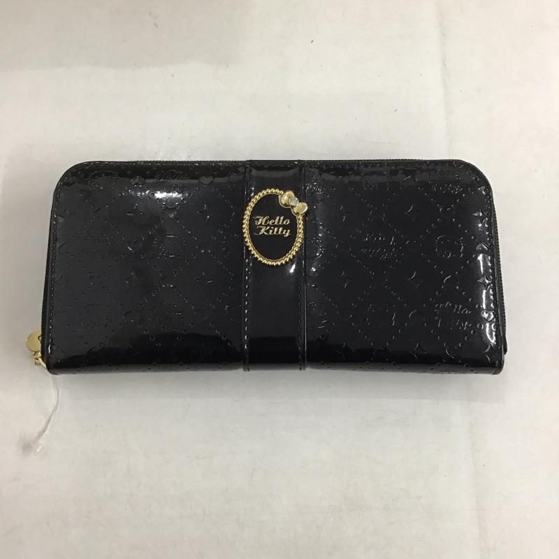 サンリオ sanrio 財布 長財布 キティちゃん ロゴ、文字 黒 / ブラック /  レディース USED 古着 中古 10141894