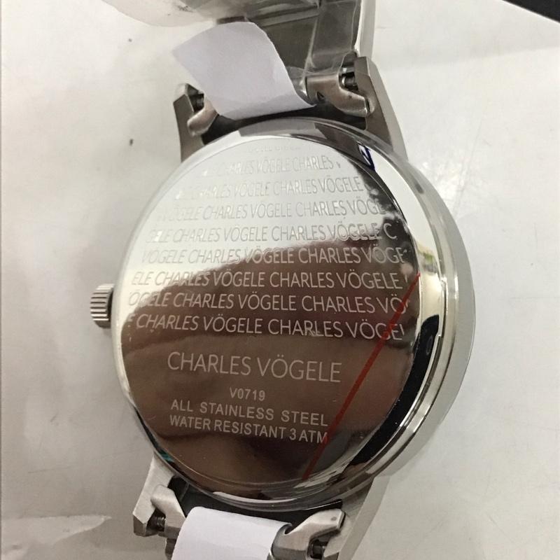 シャルルホーゲル CHARLESVOGELE 腕時計 アナログ（クォーツ式） V0719 ロゴ、文字 銀 / シルバー / X 紺 / ネイビー /  メンズ USED 古着 中古 10134124