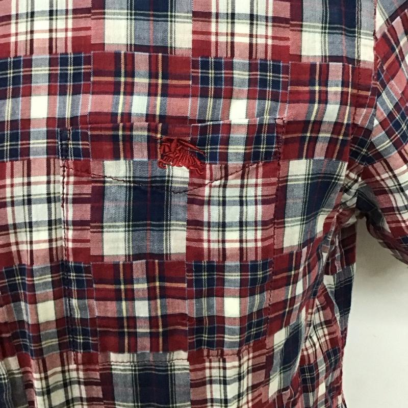 バーバリーブラックレーベル BURBERRY BLACK LABEL シャツ、ブラウス 半袖 半袖シャツ カラーシャツ 半袖カットソー チェックシャツ 3 チェック マルチカラー / マルチカラー /  メンズ USED 古着 中古 10114636