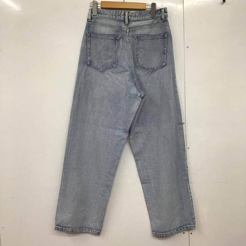 ローリーズファーム LOWRYS FARM パンツ デニム、ジーンズ デニムパンツ ワイドパンツ カジュアルパンツ L 無地 インディゴ / インディゴ /  レディース USED 古着 中古 10142460