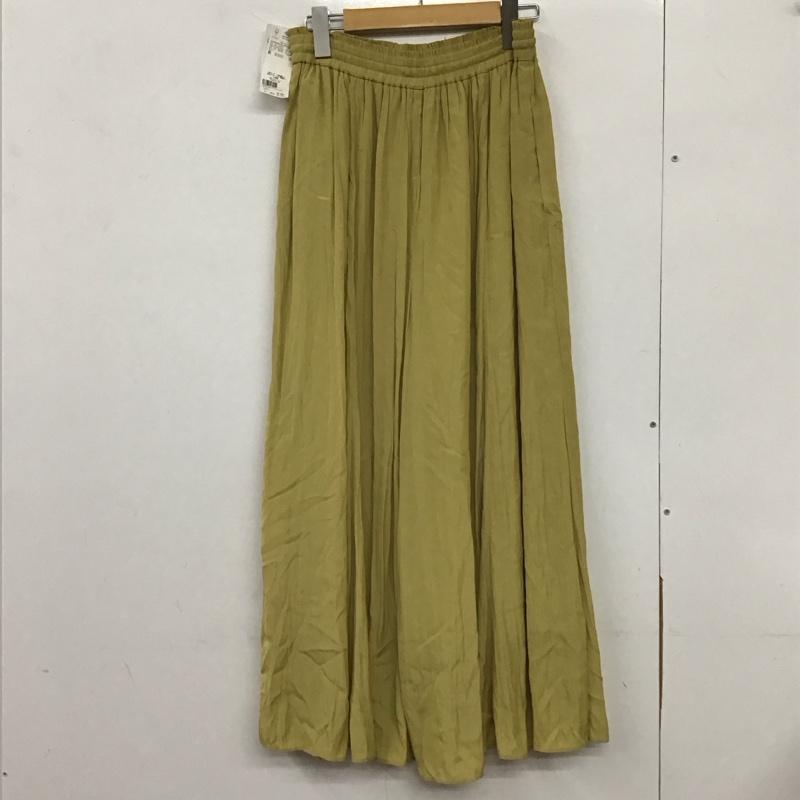 グローバルワーク GLOBAL WORK ボトムス ボトムス GW522002AD サラサラサテンフレアワイドパンツ L 無地 マスタード / マスタード /  レディース USED 古着 中古 10131653