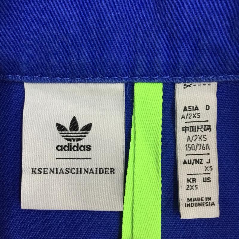 アディダス adidas ジャケット、上着 ジャケット、ブレザー IU2460 XS ロゴ、文字 青 / ブルー /  レディース USED 古着 中古 10141153