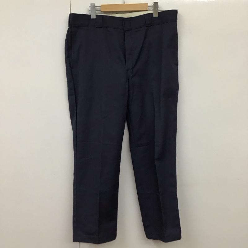 ディッキーズ Dickies パンツ ワークパンツ、ペインターパンツ ワークパンツ ワイドパンツ カジュアルパンツ 38 無地 紺 / ネイビー /  メンズ USED 古着 中古 10130515