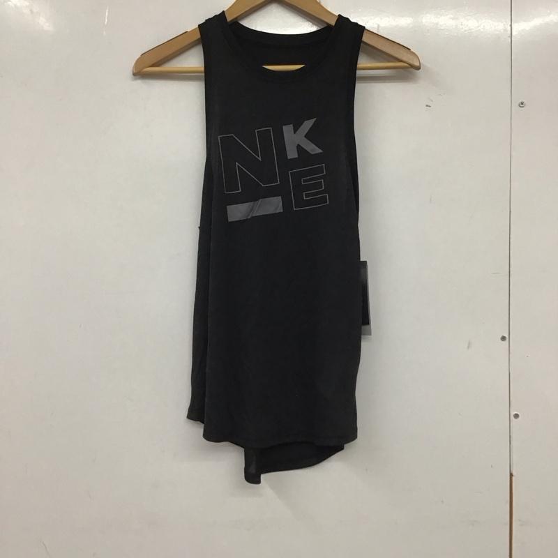 ナイキ NIKE タンクトップ タンクトップ BQ3297-010 スポーツウェア トレーニングウェア タグ付き M ロゴ、文字 黒 / ブラック /  レディース USED 古着 中古 10135596
