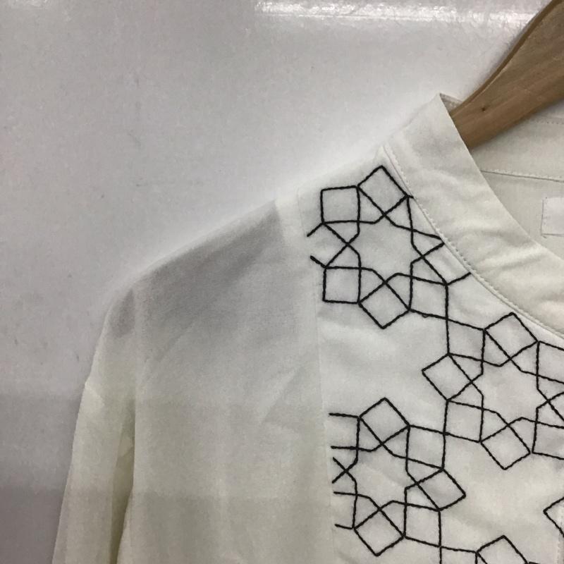 フレームス レイカズン frames RAY CASSIN シャツ、ブラウス 長袖 FREE 刺繍 白 / ホワイト /  レディース USED 古着 中古 10148611