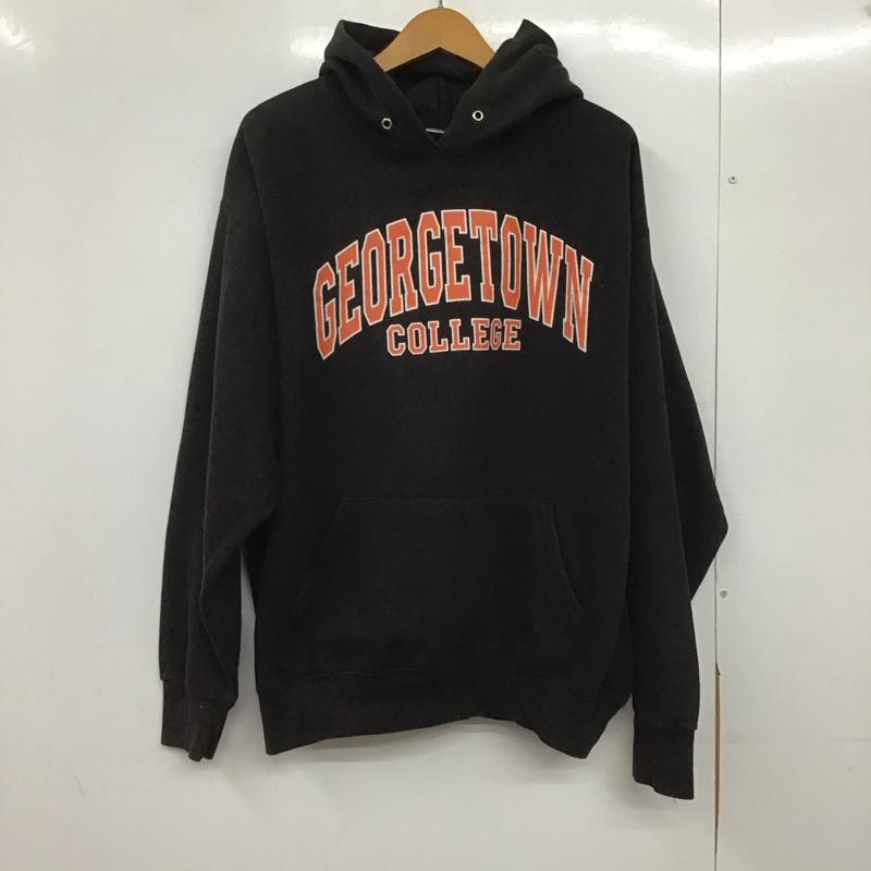 古着 USED パーカー 長袖 長袖パーカー プルオーバーパーカー スウェット L ロゴ、文字 ダークグレー / ダークグレー /  メンズ USED 古着 中古 10146467