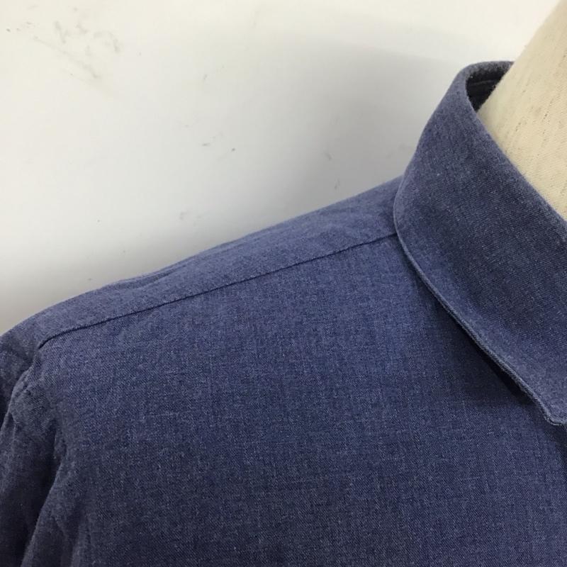 ブラックレーベルクレストブリッジ BLACK LABEL CRESTBRIDGE シャツ、ブラウス 長袖 長袖シャツ 無地シャツ カラーシャツ 無地 紺 / ネイビー /  メンズ USED 古着 中古 10127333