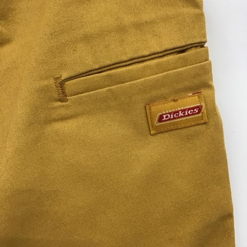 ディッキーズ Dickies パンツ ショートパンツ ショートパンツ ハーフパンツ カジュアルパンツ 30インチ ロゴ、文字 黄 / イエロー /  メンズ USED 古着 中古 10119704