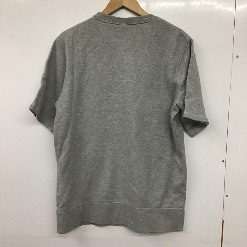 ナイキ NIKE トレーナー 半袖 半袖トレーナー クルーネックカットソー 半袖カットソー スポーツウェア M ロゴ、文字 灰 / グレー /  メンズ USED 古着 中古 10139517
