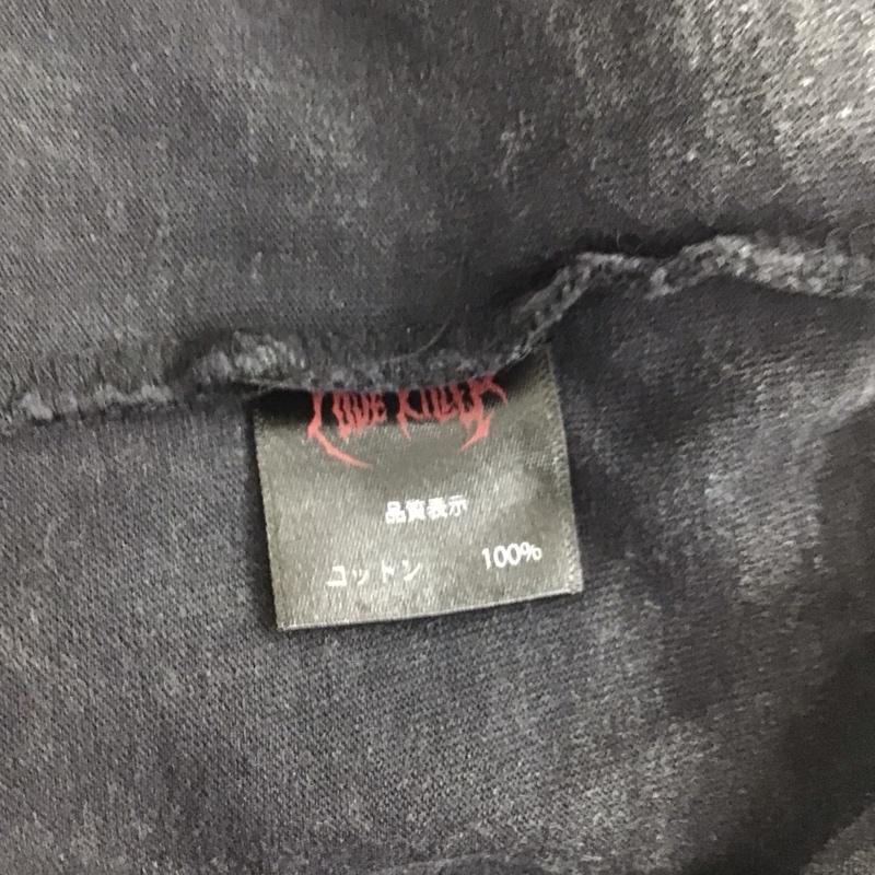 ラブキラー LOVE KILLER Tシャツ 半袖 半袖カットソー プリントTシャツ クルーネックカットソー プリント 黒 / ブラック /  メンズ USED 古着 中古 10135476