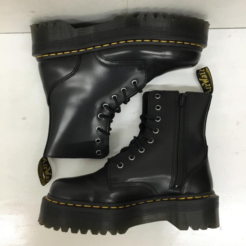 ドクターマーチン Dr.Martens ブーツ ショートブーツ JADON 8ホール 24.5cm 無地 黒 / ブラック /  レディース USED 古着 中古 10140567