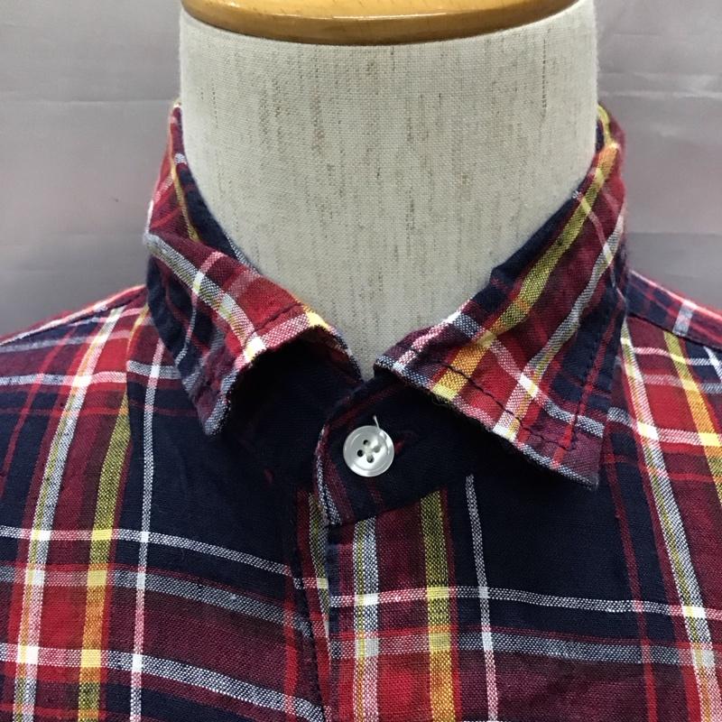 グローバルワーク GLOBAL WORK シャツ、ブラウス 長袖 GW021502NP フレンチリネン S チェック メンズ USED 古着 中古 10116835