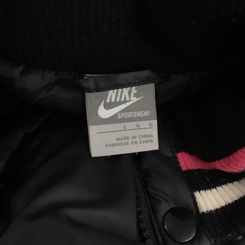ナイキ NIKE ジャケット、上着 ジャンパー、ブルゾン L 無地 黒 / ブラック /  レディース USED 古着 中古 10121172