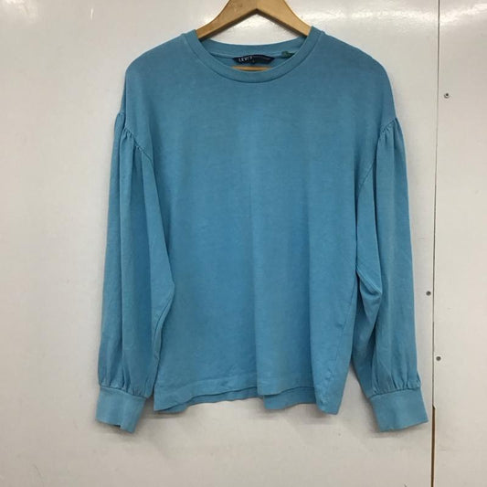 リーバイス Levi s Tシャツ 長袖 S 無地 水色 / ライトブルー /  レディース USED 古着 中古 10133251