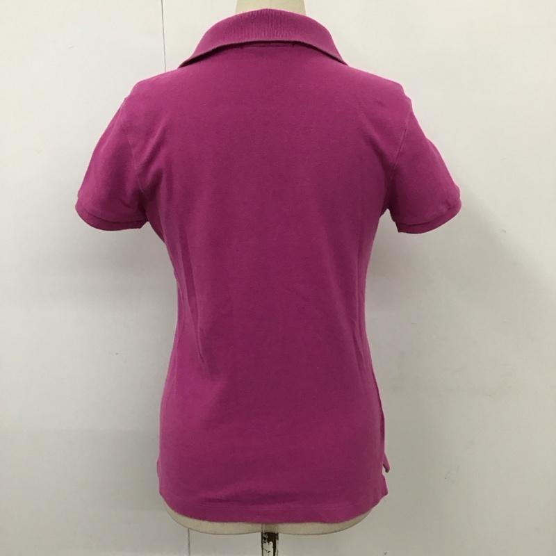 ポロ POLO ポロシャツ 半袖 半袖ポロシャツ カラーシャツ 半袖カットソー M ロゴ、文字 桃 / ピンク /  レディース USED 古着 中古 10116304