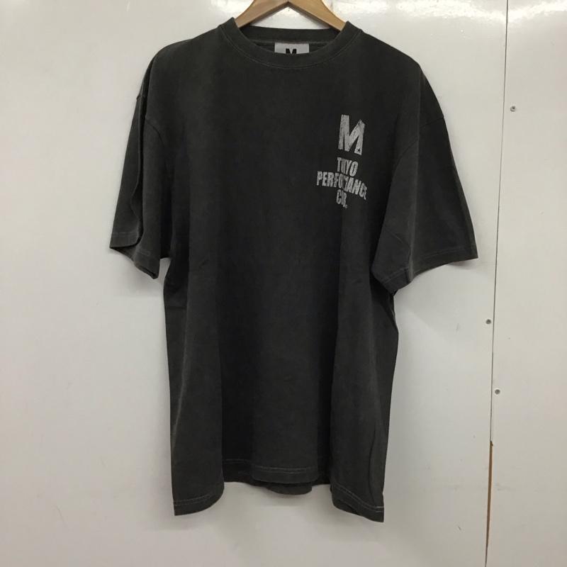 エム M Tシャツ 半袖 XL プリント X ロゴ、文字 チャコールグレー / チャコールグレー /  メンズ USED 古着 中古 10138213