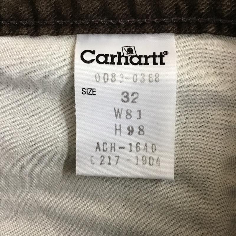 カーハート Carhartt パンツ ワークパンツ、ペインターパンツ ワークパンツ ワイドパンツ カジュアルパンツ 32インチ 無地 茶 / ブラウン /  メンズ USED 古着 中古 10118298