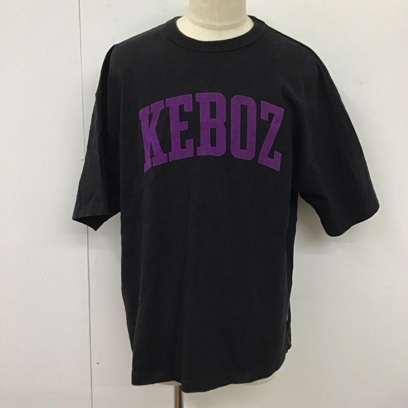 ケボズ KEBOZ カットソー 半袖 半袖カットソー プリントTシャツ クルーネックカットソー 半袖スウェット M ロゴ、文字 黒 / ブラック /  メンズ USED 古着 中古 10119432