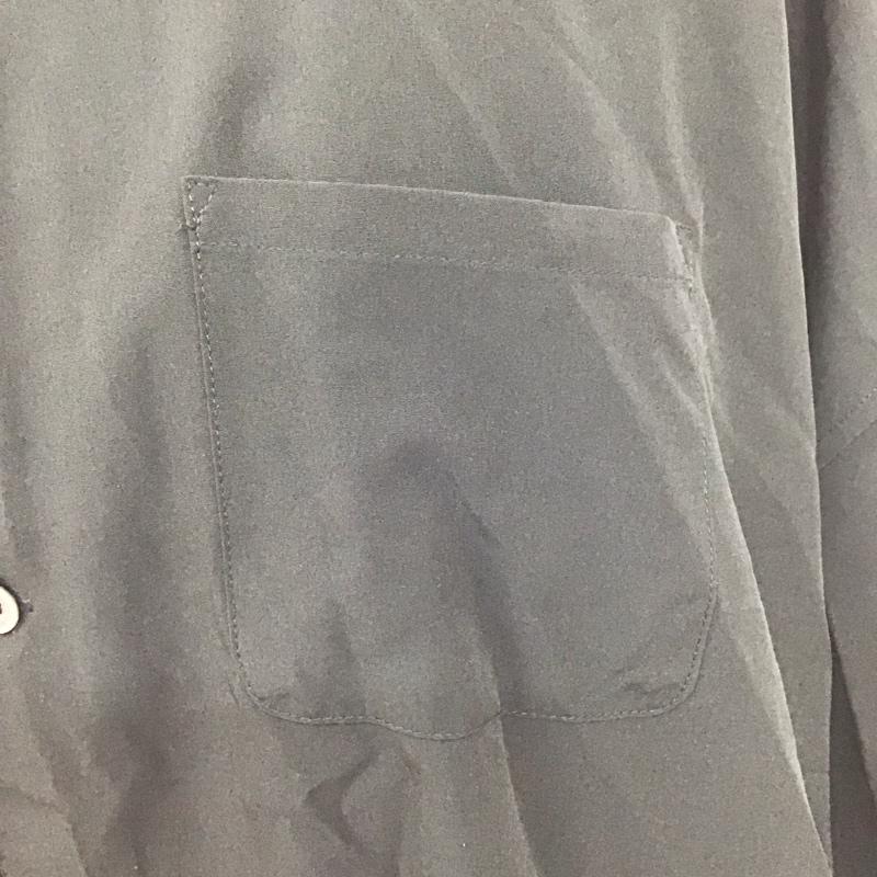 アンリラクシング unrelaxing シャツ、ブラウス 半袖 半袖シャツ カラーシャツ カジュアルシャツ 無地 黒 / ブラック /  メンズ USED 古着 中古 10107187