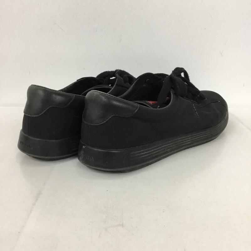 プラダ PRADA スニーカー スニーカー 4E 2860 9 ローカット ロゴ、文字 黒 / ブラック /  メンズ USED 古着 中古 10149669