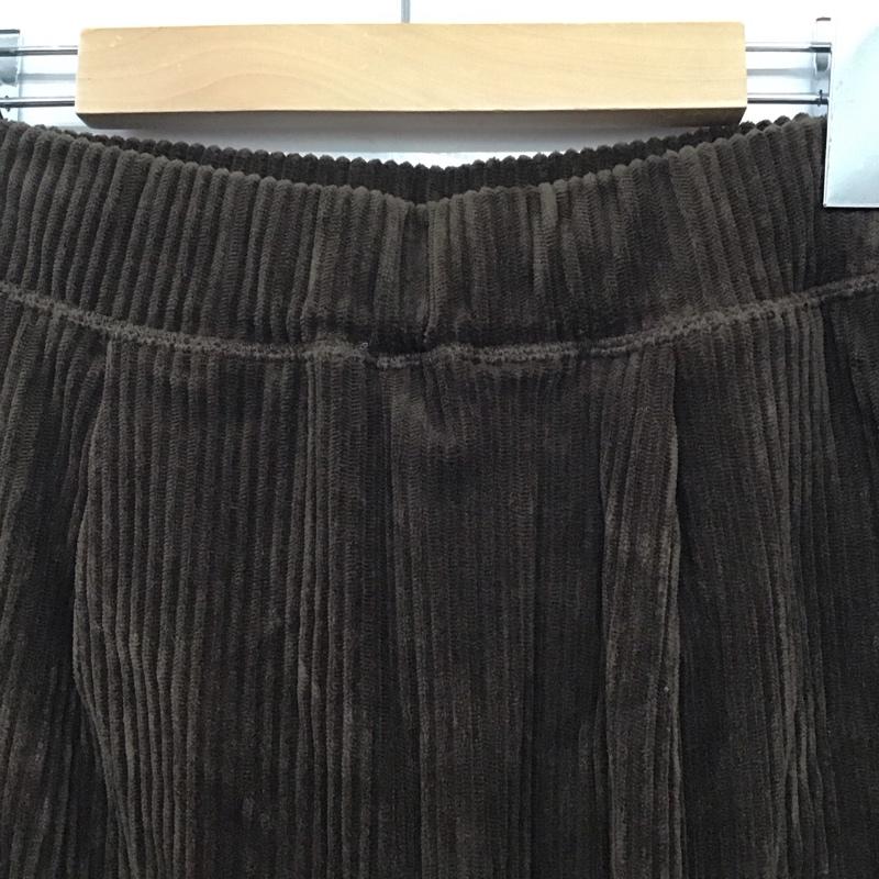 フリークスストア FREAK S STORE ボトムス ボトムス カット コーデュロイ ワイド ストレート パンツ 1349248900099 S 無地 茶 / ブラウン /  レディース USED 古着 中古 10141576