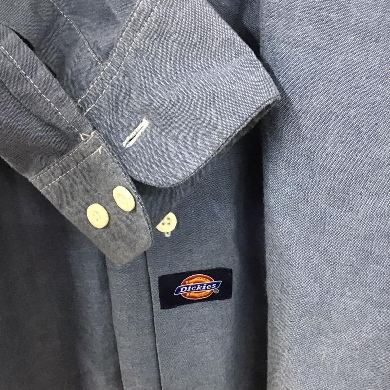 ディッキーズ Dickies シャツ、ブラウス 長袖 長袖シャツ 無地シャツ カラーシャツ XL 無地 インディゴ / インディゴ /  メンズ USED 古着 中古 10134699