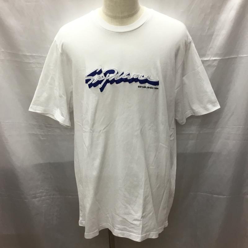 シュプリーム Supreme Tシャツ 半袖 FW22Week2 シャドースクリプトTシャツ 半袖カットソー プリントTシャツ XL ロゴ、文字 白 / ホワイト /  メンズ USED 古着 中古 10113868
