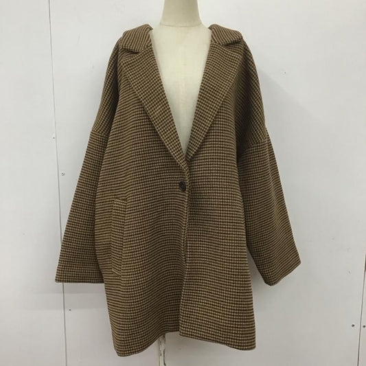 ローリーズファーム LOWRYS FARM ジャケット、上着 ジャケット、ブレザー LF720082AD ユルジャケット コート FREE 千鳥格子 黒 / ブラック / X 茶 / ブラウン / X ベージュ / ベージュ /  レディース USED 古着 中古 10108378