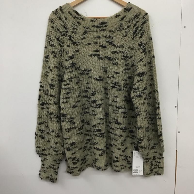 フーズフーギャラリー WHO S WHO gallery ニット、セーター 長袖 WWZ1042105A0002 ミックスリボンニット FREE 総柄 灰 / グレー /  レディース USED 古着 中古 10139938