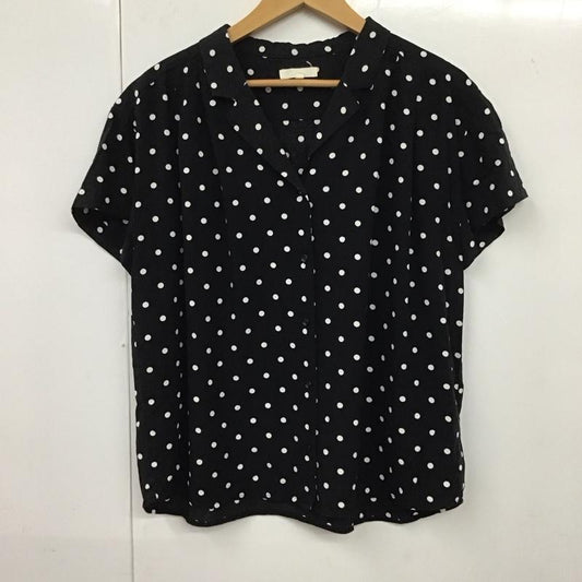 スタディオクリップ studio CLIP シャツ、ブラウス 半袖 M ドット 黒 / ブラック /  レディース USED 古着 中古 10131893