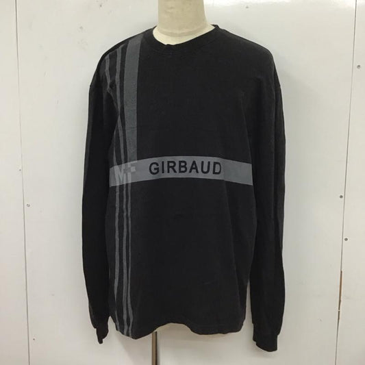 マリテフランソワジルボー MARITHEFRANCOISGIRBAUD Tシャツ 長袖 ロンT クルーネック XXL ロゴ、文字 黒 / ブラック /  メンズ USED 古着 中古 10112679