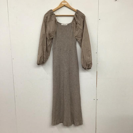 アルシーヴ archives ワンピース ロングスカート M 無地 ベージュ / ベージュ /  レディース USED 古着 中古 10133989