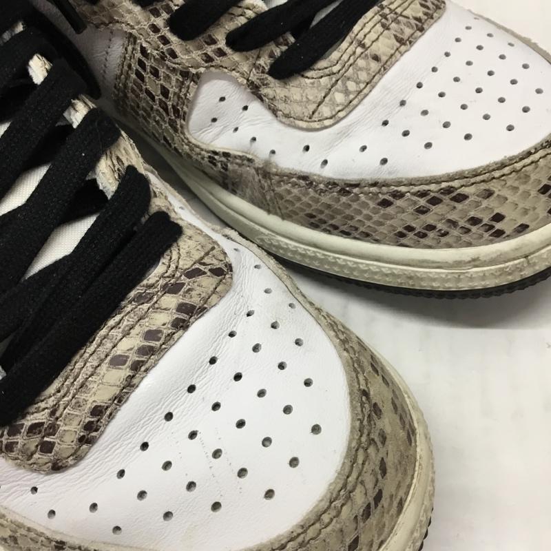 ナイキ NIKE スニーカー スニーカー FB1318-100 TERMINATOR HIGH 28cm 箱有 スネーク 28.0cm ロゴ、文字 白 / ホワイト / X 黒 / ブラック / X ベージュ / ベージュ /  メンズ USED 古着 中古 10107571