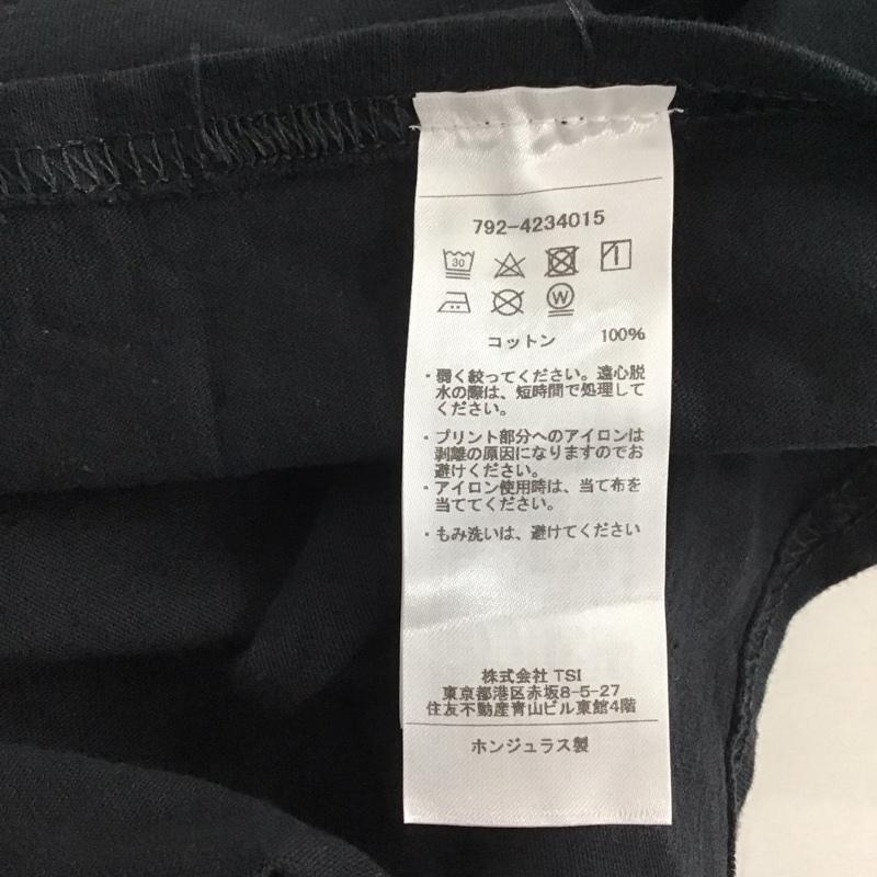 マナスタッシュ MANASTASH Tシャツ 半袖 半袖カットソー プリントTシャツ クルーネックカットソー XL ロゴ、文字 黒 / ブラック /  メンズ USED 古着 中古 10142635
